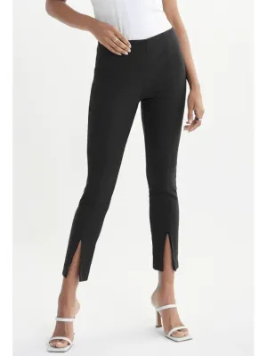 Joseph Ribkoff T Black Split Hem Capri Trousers 222135 11